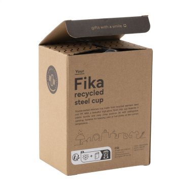 Logo trade corporate gifts image of: Fika RCS Recycled Steel Cup 400 ml thermo cup
