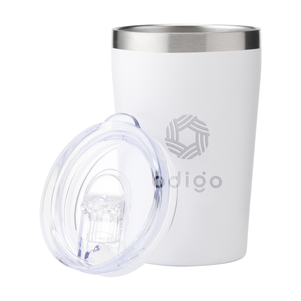 Logo trade promotional merchandise photo of: Re-Steel RCS Recycled Coffee Mug 380 ml thermo cup