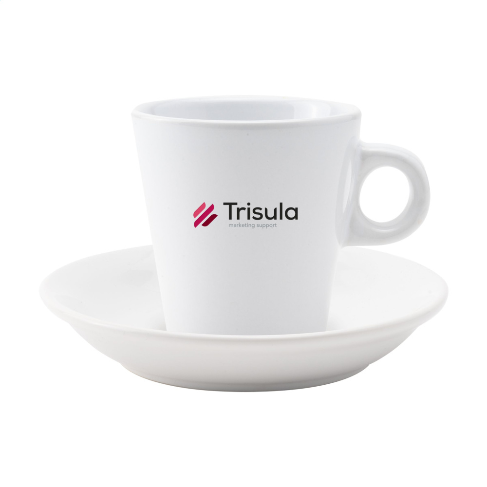 Logo trade corporate gifts picture of: Burano 200 ml mug and saucer