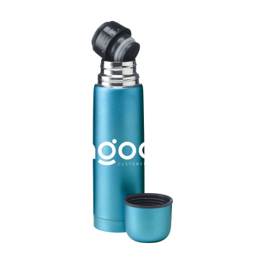 Logotrade corporate gift picture of: Frosted Bottle RCS Recycled Steel 500 ml thermo bottle