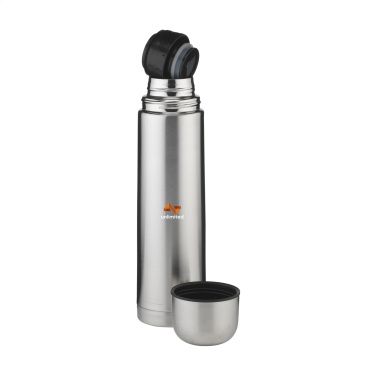 Logo trade advertising products image of: Thermotop Maxi RCS Recycled Steel 1,000 ml thermobottle