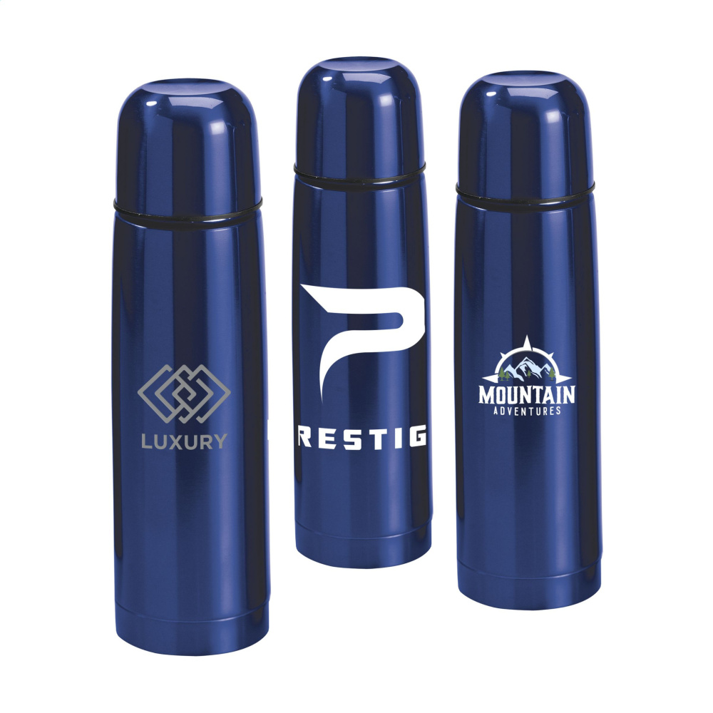 Logotrade business gift image of: ThermoColour RCS Recycled Steel 500 ml thermo bottle