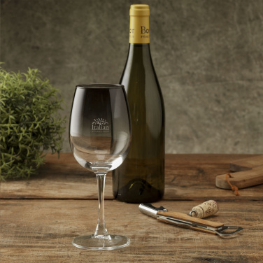 Logo trade business gifts image of: Smokey Wine Glass 360 ml