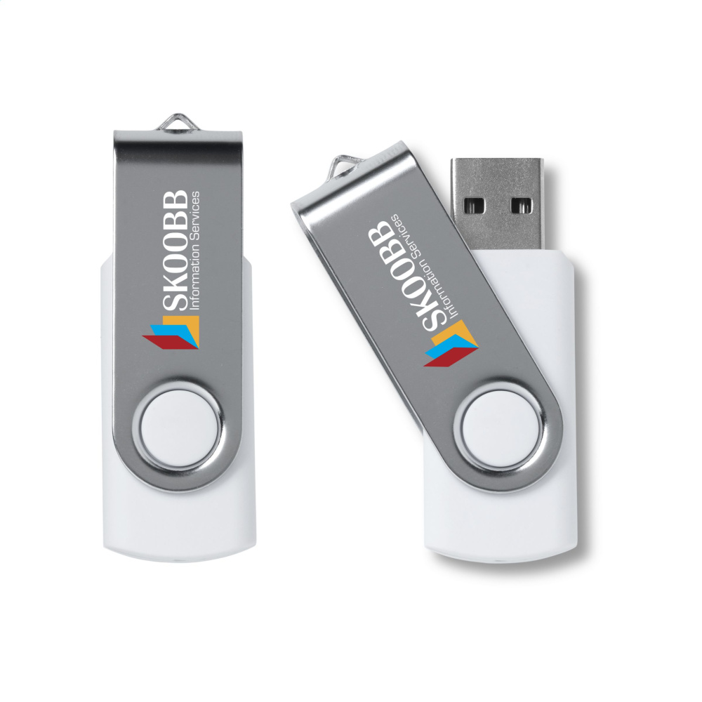 Logo trade promotional giveaways image of: USB Twist 64 GB