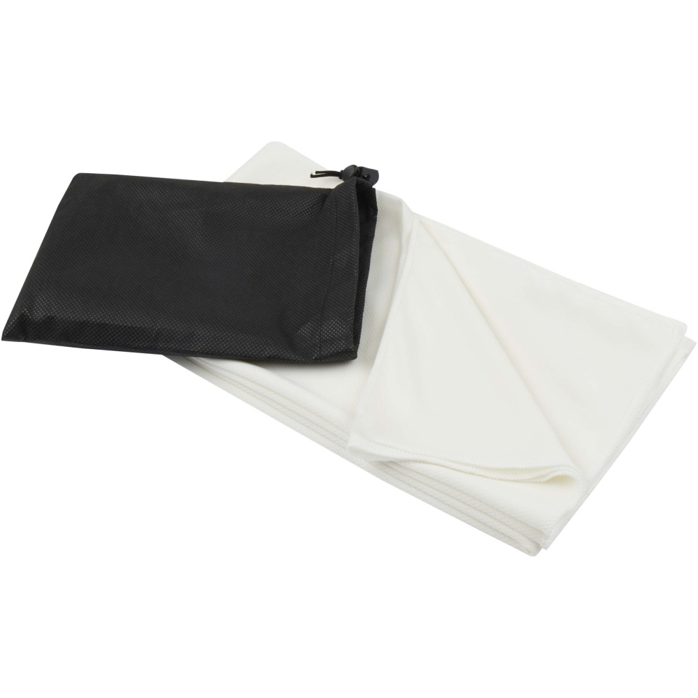 Logo trade promotional merchandise image of: Lucas RPET sport towel 70x140 cm