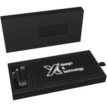 Logotrade promotional giveaway image of: SCX.design P30 8000 mAh light-up solar power bank