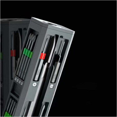 Logo trade corporate gift photo of: SCX.design T20 30-piece screwdriver and repair set in aluminium case