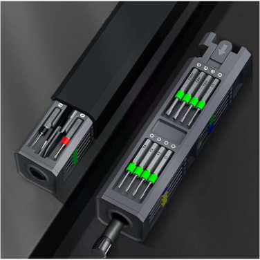 Logo trade business gift photo of: SCX.design T20 30-piece screwdriver and repair set in aluminium case