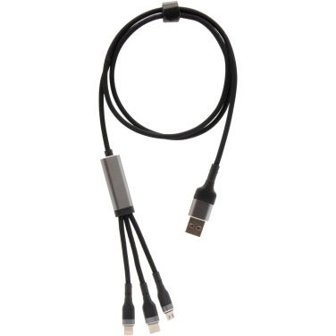 Logotrade promotional gifts photo of: SCX.design C53 100W 5-in-1 rPET ultra fast charging cable