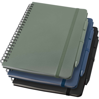 Logotrade promotional giveaway picture of: Thalaasa A5 ocean-bound hard cover notebook with ballpoint pen (black ink)
