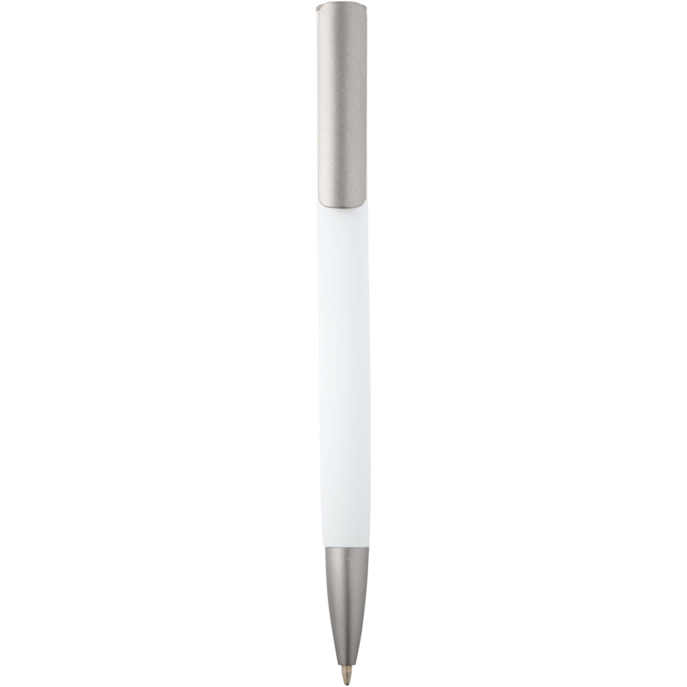 Logotrade promotional gift image of: Ziggur aluminium ballpoint pen (blue ink)