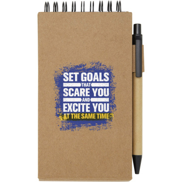 Logo trade promotional item photo of: Flipper sticky notepad with ballpoint pen (black ink)