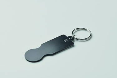 Logo trade promotional gifts picture of: Key ring with trolley token