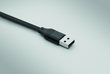 Logotrade promotional product picture of: 60W cable keyring recycled ABS