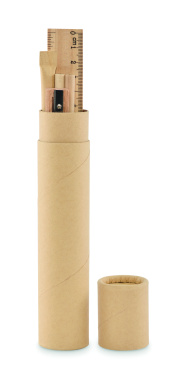 Logotrade corporate gift image of: Paper tube stationery set