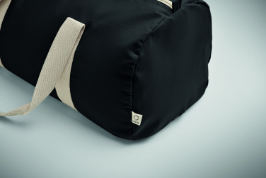 Logo trade promotional merchandise picture of: Recycled cotton sports bag