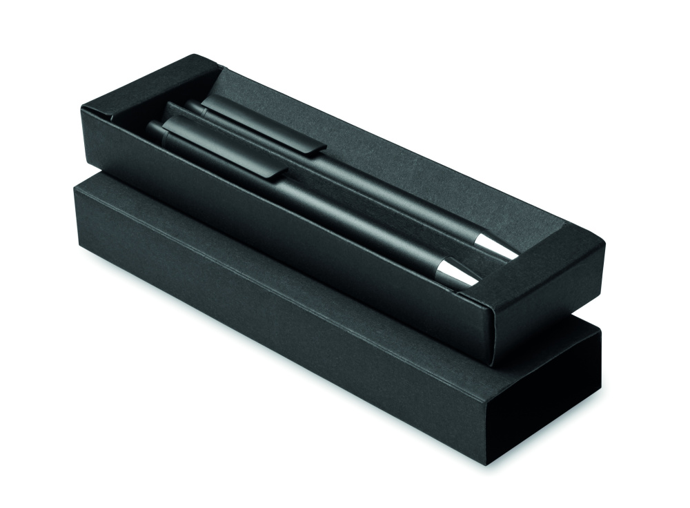 Logo trade advertising products picture of: Recycled aluminium pen set