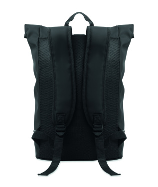 Logo trade promotional item photo of: Laptop 15" roll top PU backpack