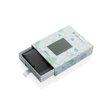 Logo trade promotional product photo of: Seekcard RCS rpolyester card wallet with worldwide locating