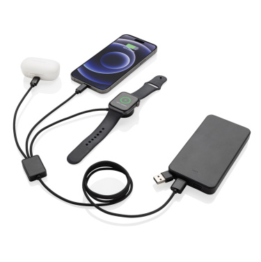 Logotrade promotional products photo of: Terra RCS rPET 6-in-1 charging cable with watch charger