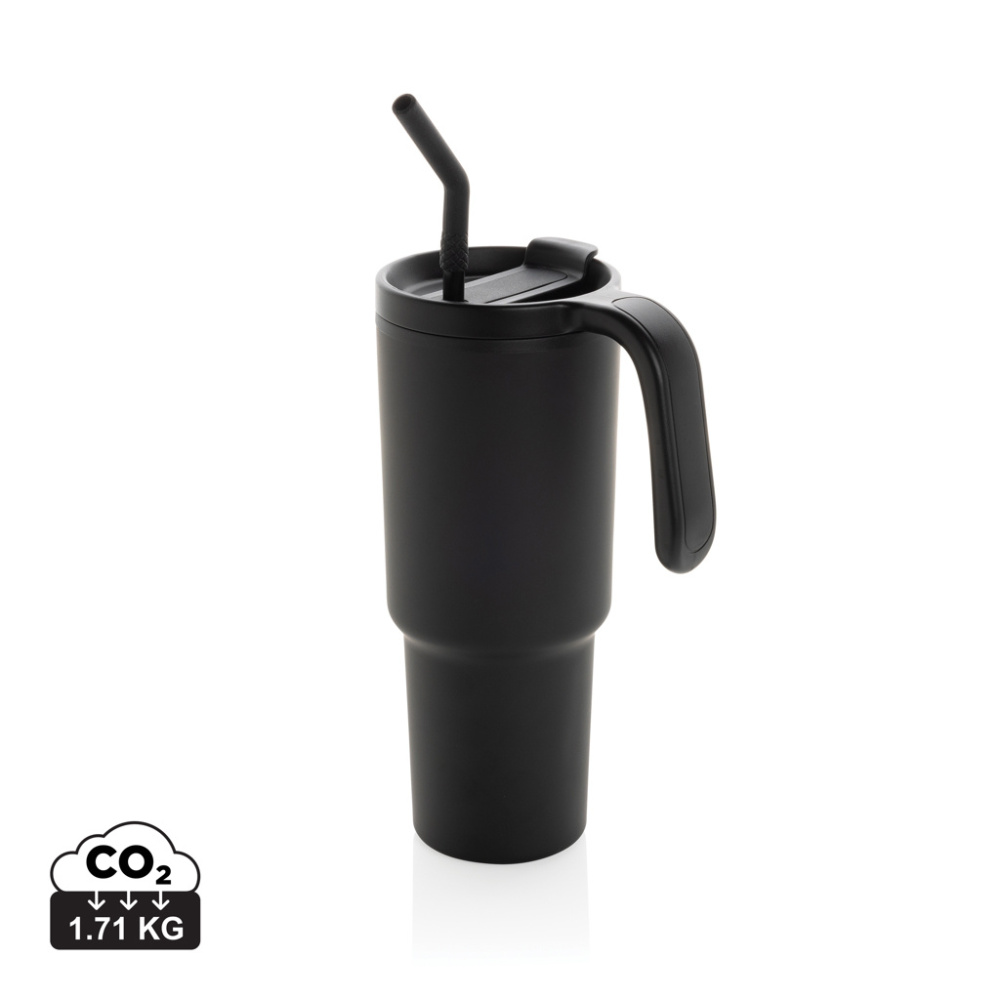 Logo trade corporate gifts picture of: Graphic 360 RCS certified recycled steel tumbler 900ml