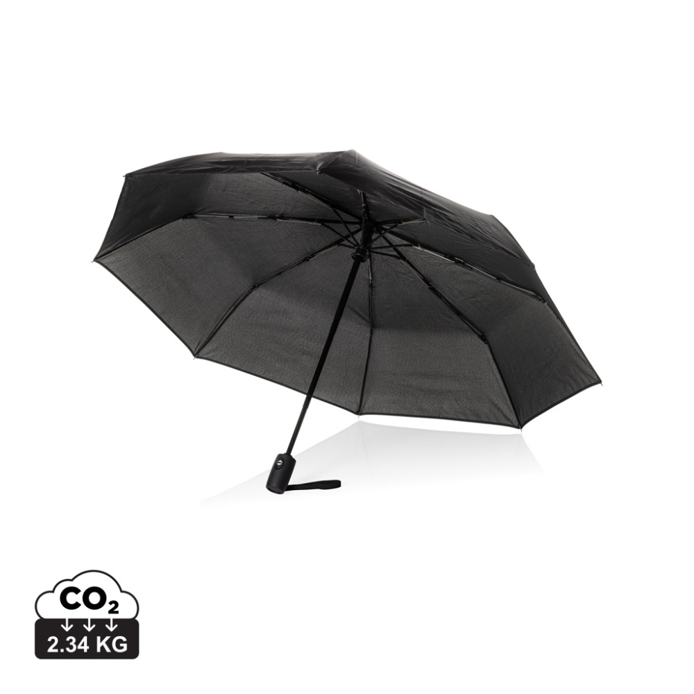 Logotrade promotional merchandise photo of: Swiss Peak Vito Aware™ RPET 21 inch auto open/close umbrella