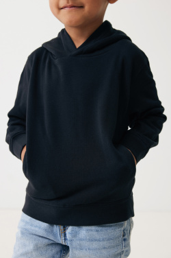 Logo trade promotional gift photo of: Iqoniq Yengo kids recycled cotton hoodie with sidepockets