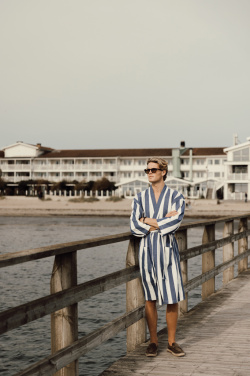 Logotrade promotional merchandise photo of: VINGA Ornos GRS hammam robe S/M