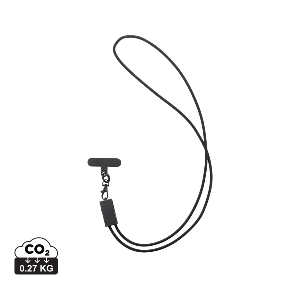 Logotrade promotional products photo of: Terra RCS recycled PET phone cord with dual charge cable