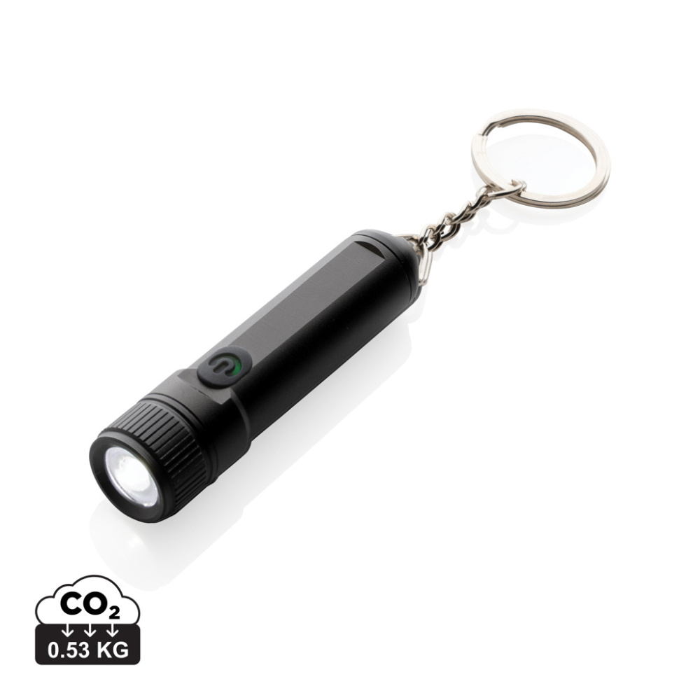 Logo trade corporate gifts image of: Gear X rechargeable ultra bright keychain torch