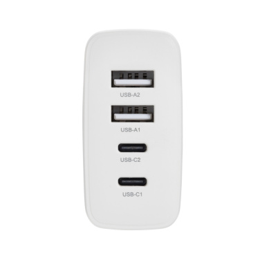 Logo trade advertising products picture of: TravelCharge Pro RCS rplastic travel charger with USB C
