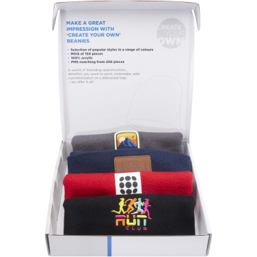 Logo trade promotional gifts picture of: Beanie sample box