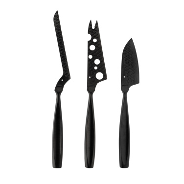 Logotrade promotional product image of: BOSKA Cheese Knife Set Monaco+ Black