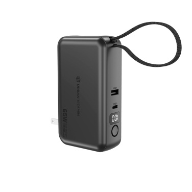Logo trade promotional products image of: Urban Vitamin Eureka hybrid GANcharger 10000mah powerbank65W
