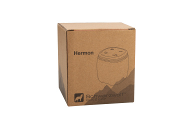 Logo trade corporate gifts picture of: Bluetooth speaker HERMON Schwarzwolf