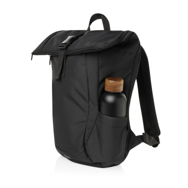 Logo trade promotional gifts picture of: Swiss Peak Aware™ RPET Leonard 15.6 inch laptop backpack