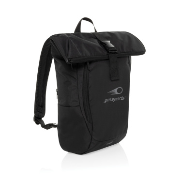 Logo trade business gift photo of: Swiss Peak Aware™ RPET Leonard 15.6 inch laptop backpack