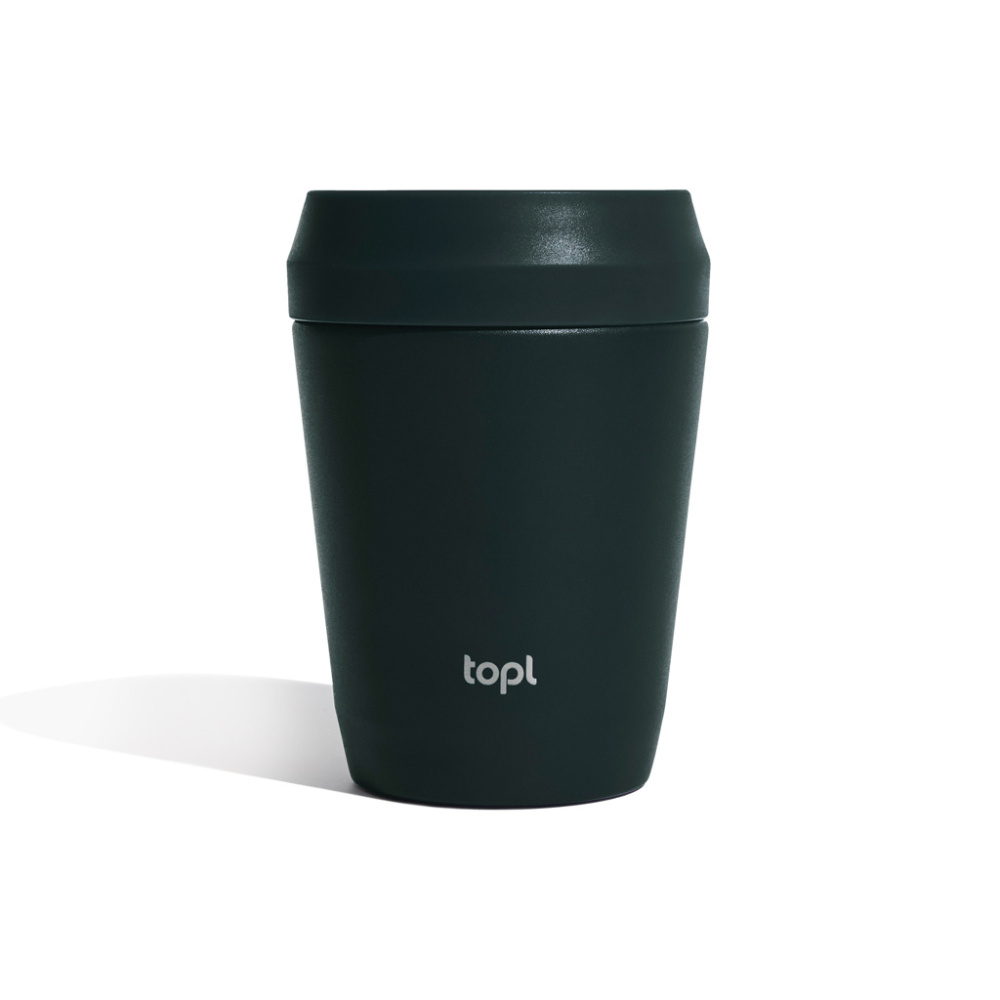 Logotrade promotional giveaway image of: Topl Recycled Steel To Go Tumbler Patented 360 Lid 235ml
