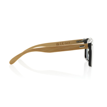 Logotrade promotional merchandise photo of: Prism RCS recycled plastic sunglasses with bamboo frame