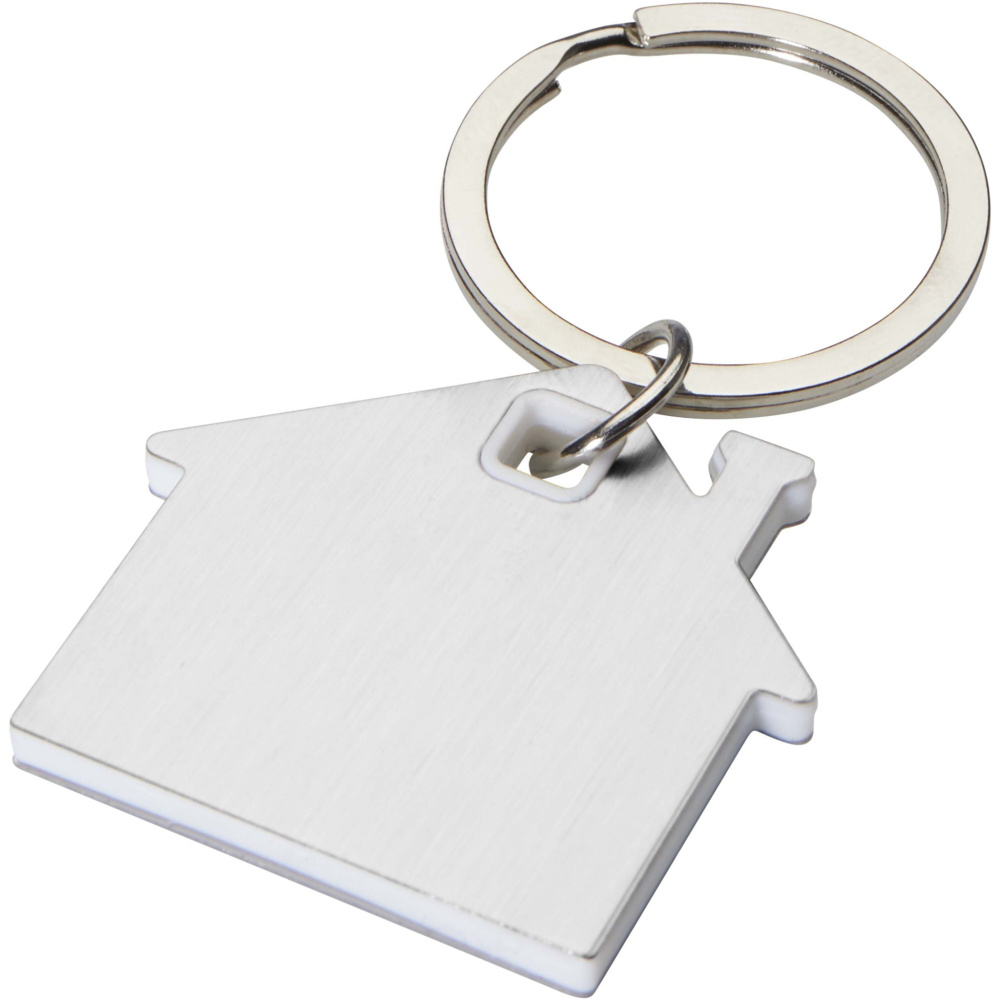 Logotrade promotional product picture of: Nook house-shaped keychain