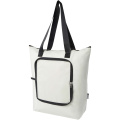 EcoFold RPET foldable tote cooler bag 15L, Sandstone
