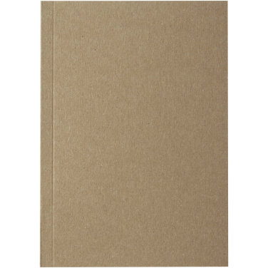 Logo trade promotional item photo of: Novella Austen A6 recycled soft cover kraft notebook - 100 sheets