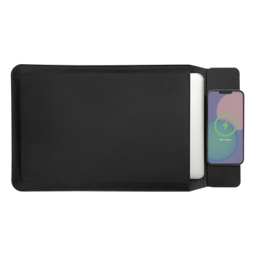Logotrade corporate gift picture of: Swiss Peak 15W magnetic charging laptop sleeve 14-15,6"