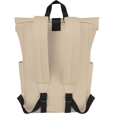Logotrade promotional merchandise image of: Byron 15.6" GRS RPET roll-top backpack 18L
