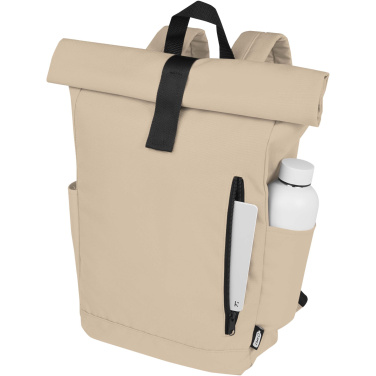 Logotrade corporate gift picture of: Byron 15.6" GRS RPET roll-top backpack 18L