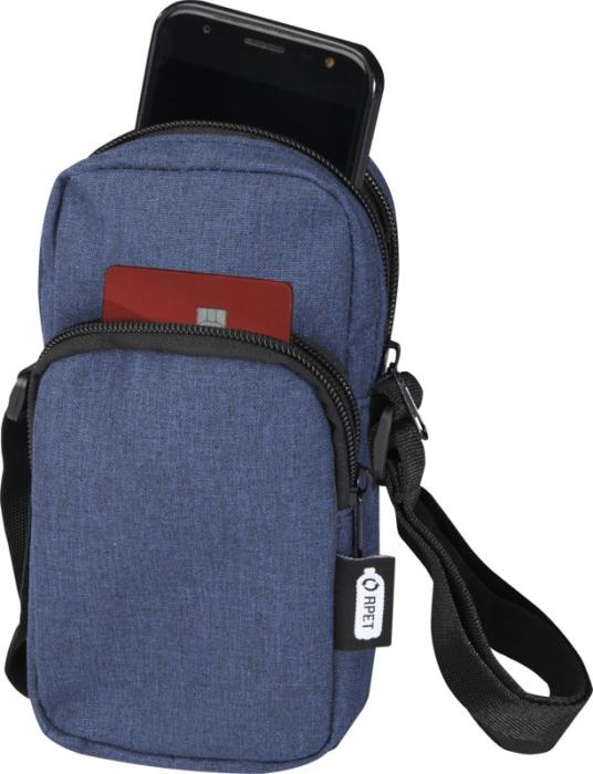 Logo trade promotional items picture of: Ross GRS recycled phone pouch