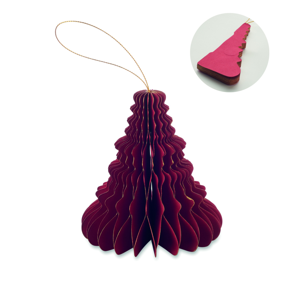 Logotrade promotional giveaways photo of: Christmas paper tree hanger