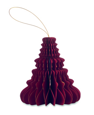 Logotrade promotional product image of: Christmas paper tree hanger