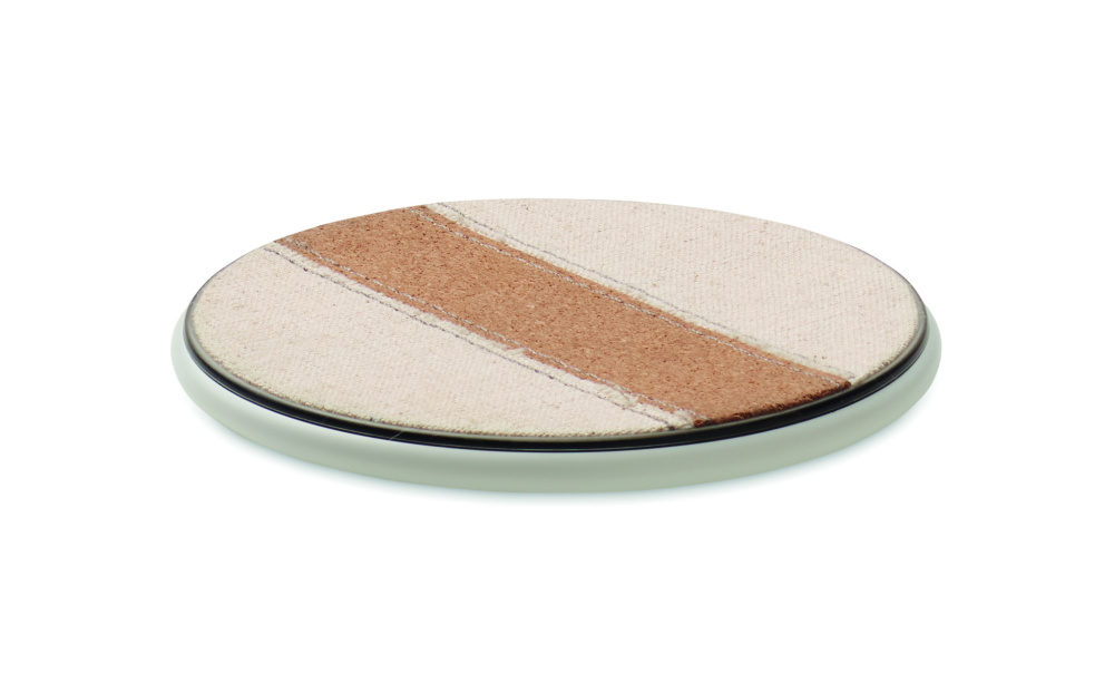 Logotrade promotional merchandise image of: Cork wireless charger 15W