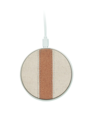 Logotrade promotional product picture of: Cork wireless charger 15W